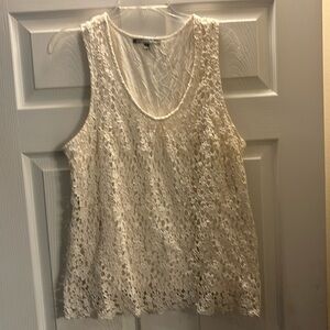 Daniel Rainn XL white sleeveless shirt